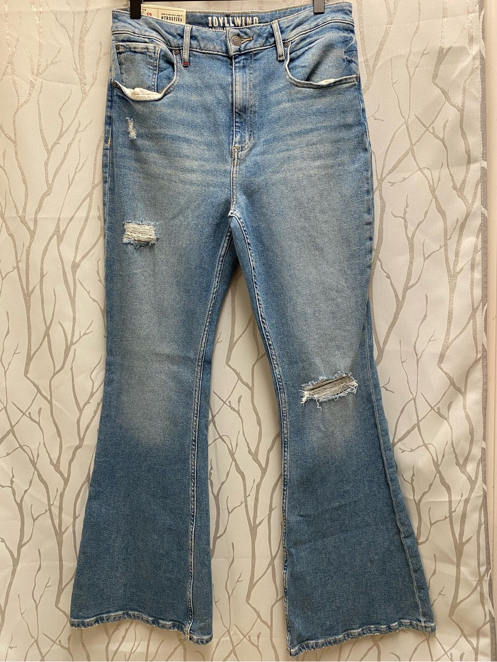 Idyllwind Hi Rise Flare Jeans 12x32 Western Boho Distressed Miranda Lambert NEW